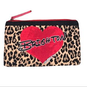 Brighton 2020 heart & lock w/key bold Leopard bag